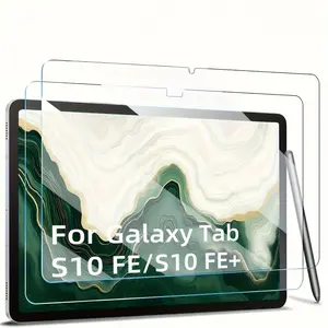 2-piece set suitable for Samsung Galaxy Tab S10 FE S10 FE+10.9 "13.1" scratch resistant, impact resistant, oil and fingerprint resistant, compatible with S Pen&Face ID, high-definition Samsung tablet accessories durable protective film