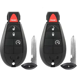 Key Fob Fobik Replacement for 1500 2013-2021, 2500 3500 4500 5500 2013 2014 2015 2016 2017 2018 Pickup Truck Keyless Entry Remote Control Start Car Keys, GQ4-53T, 433 MHz, 2-Pack