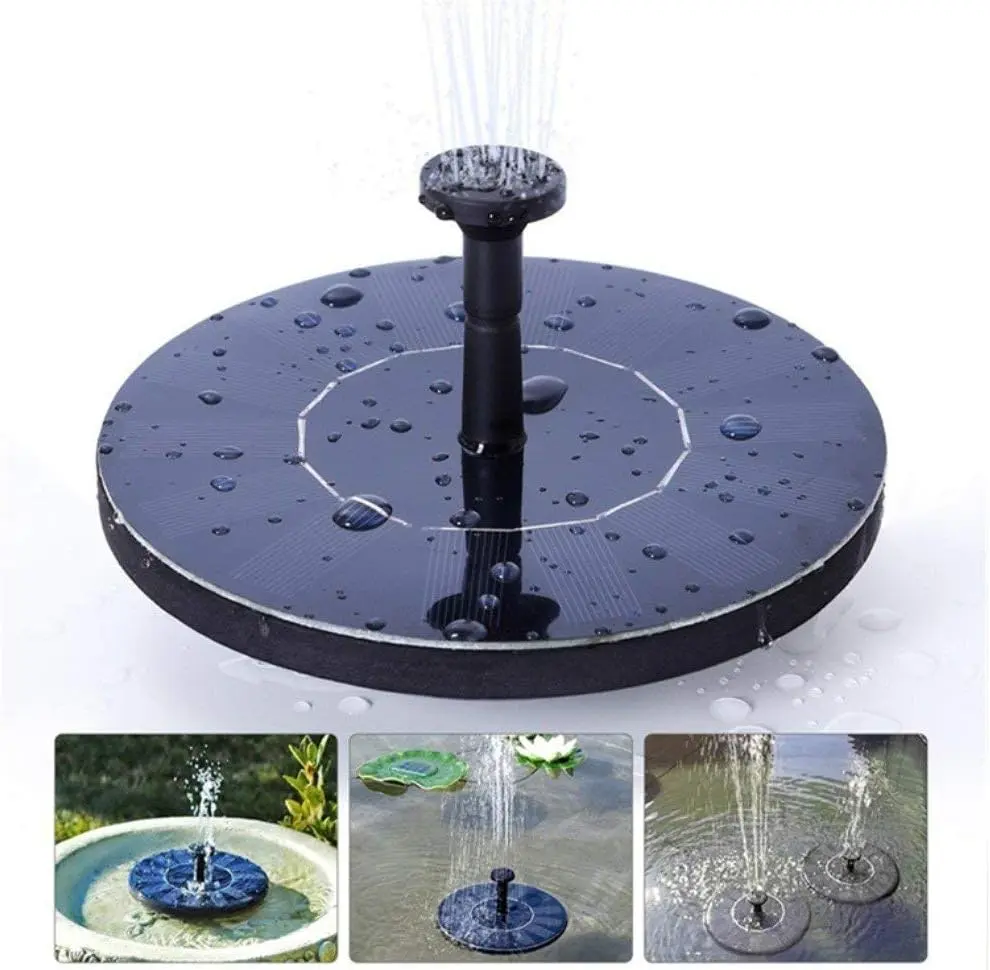 Solar Fountain Floating Solar Powered Water Fountain Pump for Bird Bath Garden Pond Pool Outdoor No Batteries Needed