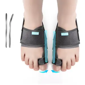Bunion Corrector 2-Pack for Women & Men | Adjustable Big Toe Support | Dual 0° & 10° Support Plates | Soft Fabric Design | Day & Night Wear