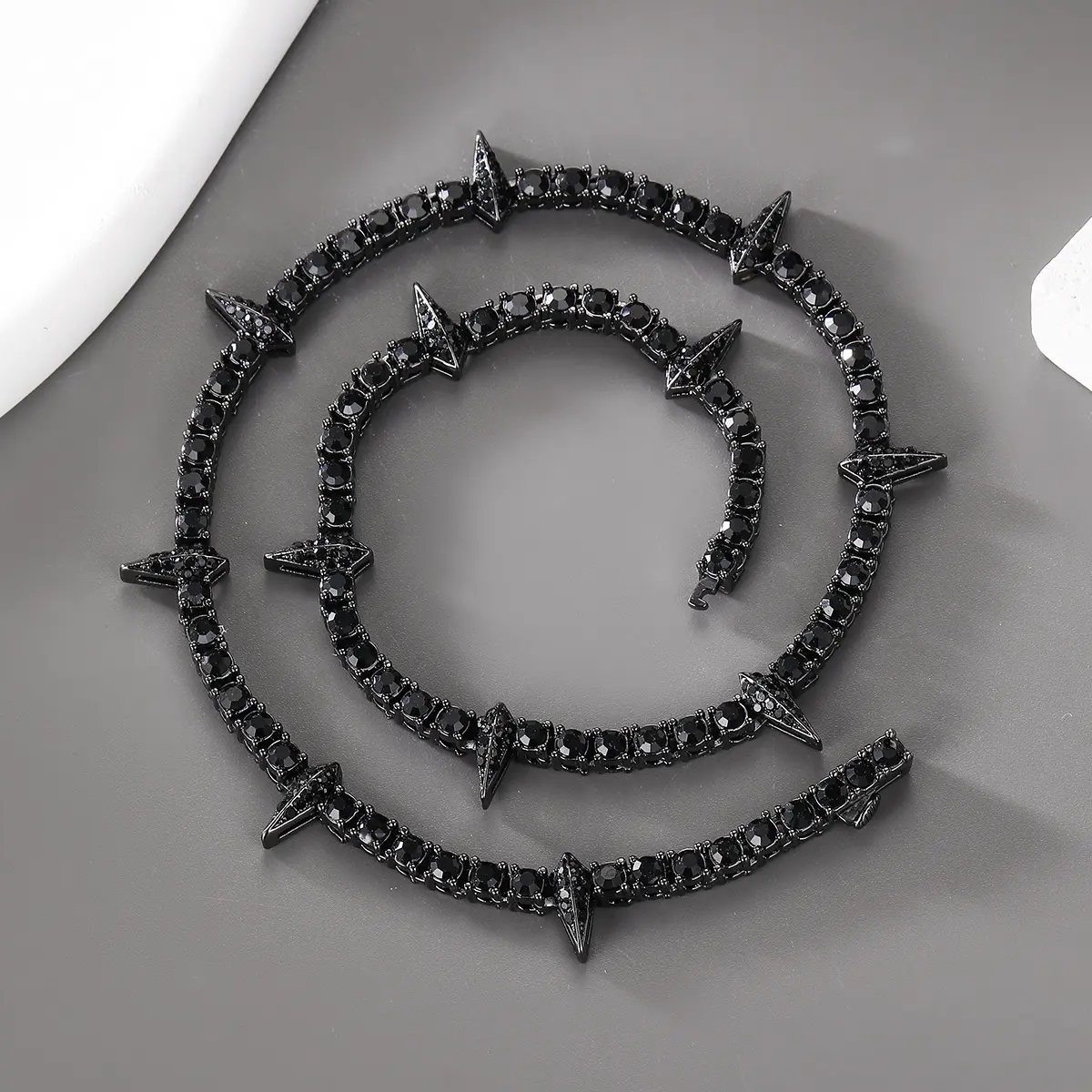 Men's Iced Out Black Panther Tennis Chain | Cubic Zirconia Panther Pendant Necklace | Hypebeast Approved Rapper Jewelry for Street Cred | Limited Edition Viral TikTok Jewelry | Statement Piece for Concerts & Nightlife