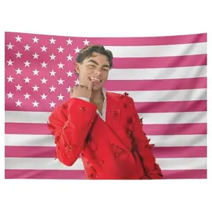 Funny American Malachi Barton Flag Poster Wall Hanging Fabric Print Tapestry - For Bedroom, Living Room, Kitchen Decor, Gift Idea, Barton Wall Decor, Outdoor, College Dorm