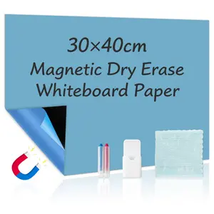 Magnetic erasable whiteboard self-adhesive wall sticker (30*20cm/40*30cm) is used for writing, recording and decorating on walls. It is suitable for to-do reminders and memo record wall stickers in offices, classrooms and restaurants.