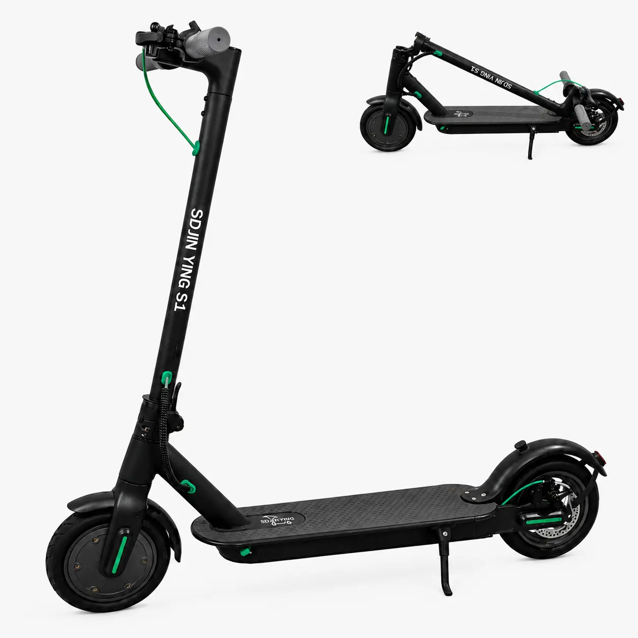 Adult Folding Electric Commuter Scooter, 500W Motor,18MPH Max Speed, 48V Lithium Battery, 22 Mi Range, 8.5-Inch Solid Tires, Smart App Control, Bluetooth Connection, LED Dashboard, 15° Hill Climbing Capability