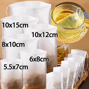 Disposable Tea Bags Filter Bags with String Heal Seal Non-woven Fabric Spice Filters Empty Teabags Kitchen Accessories Tools