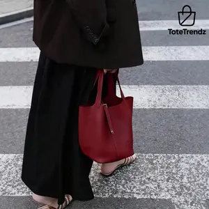 New High Quality Commuter Picotin Tote Bucket Bag Handbag for Women Girls Fashion Daily Use Shopping Work Travel everyday bag Pu Tote Bag Fashionable Versatile Purse