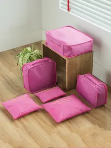6-Piece Large Oxford Cloth Travel Storage Bag Set, Durable Multi-Functional Luggage Organizer, Ideal for Backpacks and Suitcases, Zipper Pouches