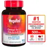 Omega 3 Fish Oil & Antarctic Krill Oil 500mg Softgels for Brain, Heart, Joints & Eye Support, MegaRed (80 Count Bottle), Concentrated Omega 3 Fatty Acid Supplement with EPA, DHA, Phospholipids