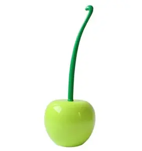 Cherry Toilet Brush Set - Plastic Cleaning Tool (One Set)