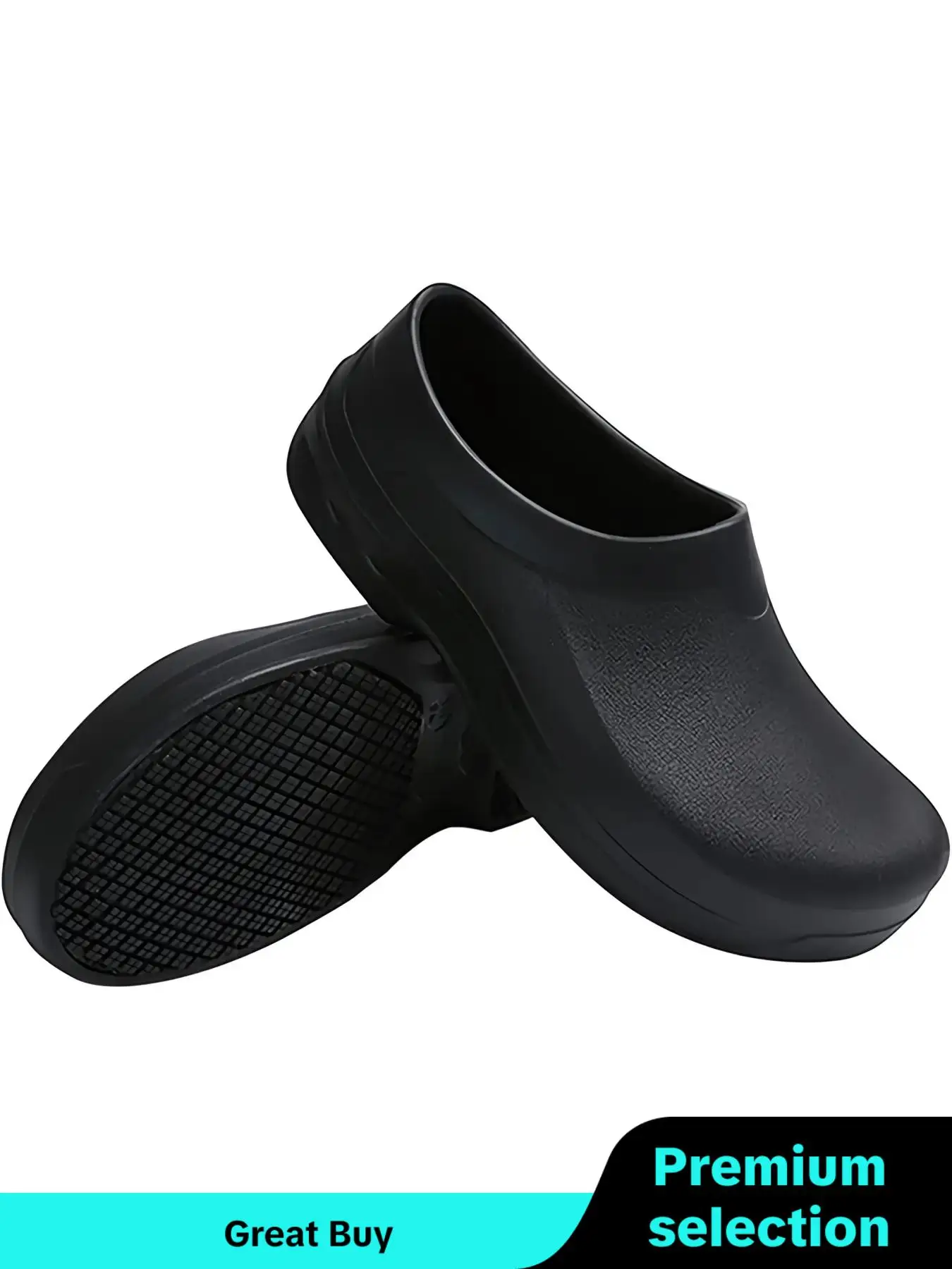 Men's Summer 2024 Minimalist Casual Clogs, Plain Color Non-slip Waterproof Safety Work Shoes, Comfy Soft Slip on Clogs for Daily Wear, Boy's Comfort W