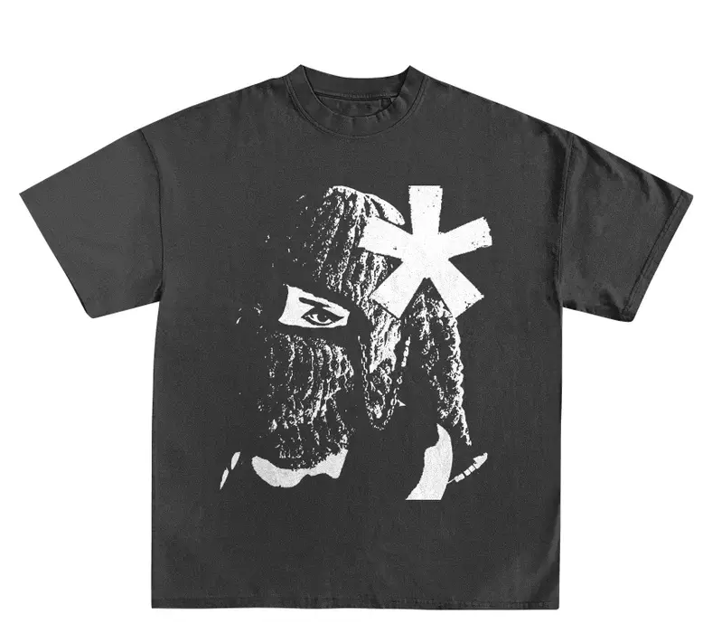 Bunny Balaclava  Y2K Streetwear T-Shirt  Y2K Shirts  Vamp  Opium Aesthetic  Streetwear  Y2k Tees Shortsleeve Clothing y2k streetwear graphic tee