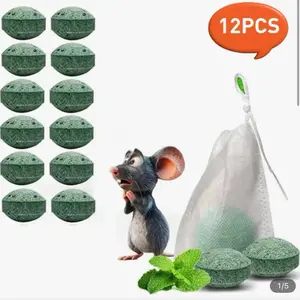 Mouse Repellent Pouches – Natural Rodent Deterrent with Peppermint Oil (12 Pouches) – Safe & Non-Toxic – Keep Mice Out of Homes, Garages, Warehouses & Cars – People & Pet Friendly