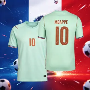 2026 France Home And Away 7#Dembele and 10#Mbappe Short And Long Sleeve Soccer Jersey Fans Version Breathable