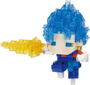 Nanoblock - Dragon Ball Super - Character Collection - Super Saiyan God Super Saiyan Vegito Building Kit  [COLLECTIBLES] figurine/statue, Brick, Collectible