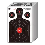 Atflbox Unisex Silhouette Paper Target - 17x25 inch, Detailed Silhouettes, Vivid Color & Pattern Definition, Indoor/Outdoor Hunt Gear Accessories for Hunting Caliber Training, Shooting Skill Improvement, Games