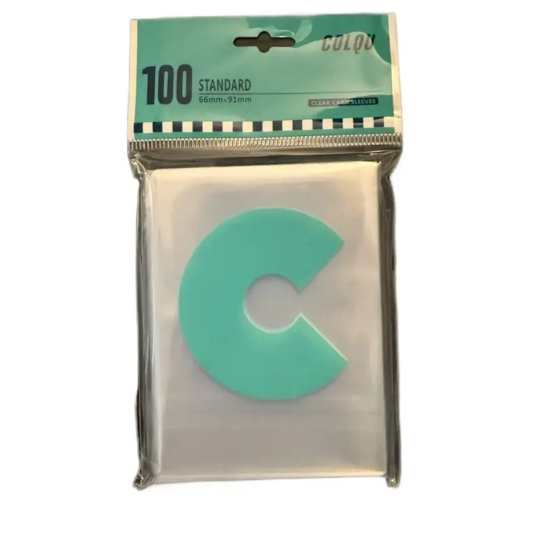 COLQI 100 Standard Penny Sleeves 6.6mm x 9.1mm Clear Protective Covers