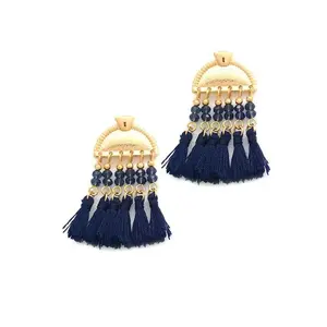 Tassel Drop Post Earrings