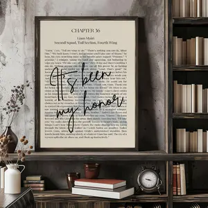 It Was My Honor Poster Wall Art