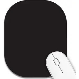 Small Mouse Pad 6 x 7 Inch,Mini Mouse Pad Thick for Laptop Wireless Mouse Home Office Travel,with Non-Slip Rubber Base, Waterproof Mouse Mat,Black