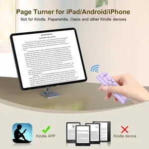 Remote Control for TikTok Scrolling, Wireless Page Turner & Selfie with Smartphone Holder Stand