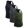 NELEUS Men's 3-Pack Quick-Dry U-Neck Activewear Tank Tops - Breathable Sports Vest for Running, Summer Travel, Camping Essentials