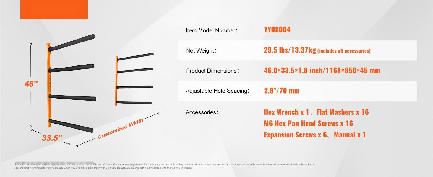 Wall Mounted Kayak Storage Rack 4-Holder System With Padded Adjustable Arms For Kayaks Canoes And Stand-Up Paddleboards, Heavy Duty Wall Hooks Supports Up To 400 Lbs Indoor Outdoor Garage Organization Wall Mounted Kayak Storage Rack 4-Holder System With Padded Adjustable Arms For Kayaks Canoes And Stand-Up Paddleboards, Heavy Duty Wall Hooks Supports Up To 400 Lbs Indoor Outdoor Garage Organization