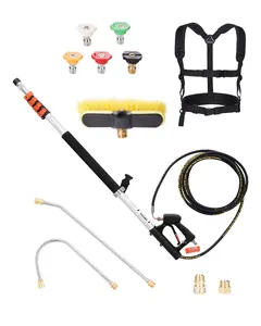 Pressure Washer Telescoping Wand 18 ft Brush Head Included Telescopic Spray Wand