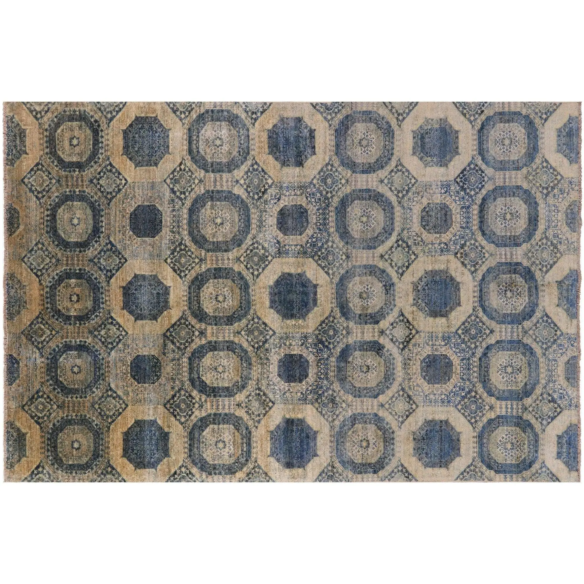 Mamluk Hand-Knotted Wool Rug 6' 0" X 9' 0" - Q7318