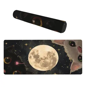 Cute Cat Large Mouse Pad Cute Desk Mat for Desktop Women Girls Desk Pad Waterproof Gaming Mousepad Computer Protector Writing Pad for School Office Home 31.5" x 15.75"