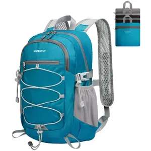 WATERFLY Small Lightweight Packable Backpack: 15L Mini Ultra Light Foldable Travel Daypack with Breathable Shoulder Strap Outdoor Hiking Campingfor Women Men