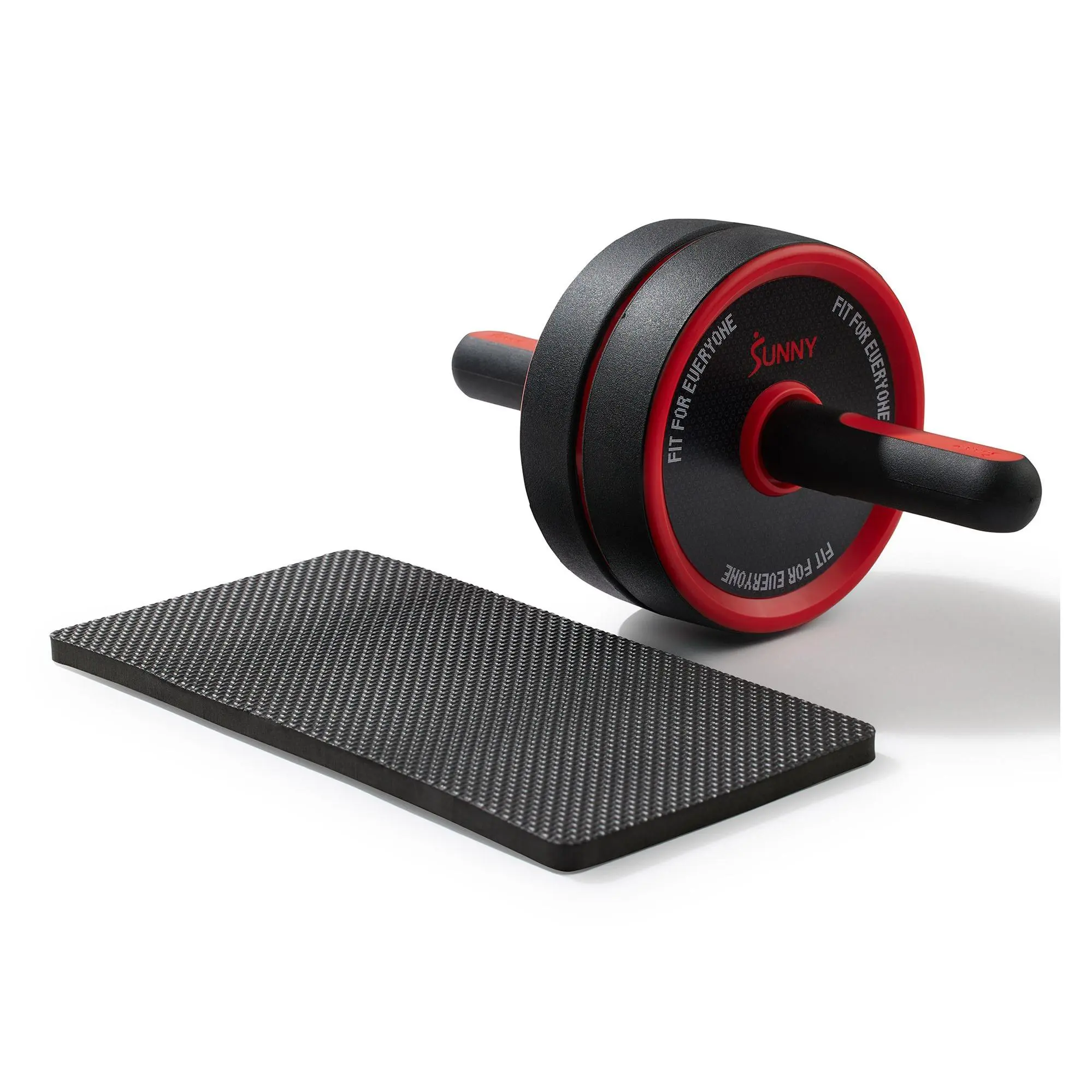 Sunny Wide Ab Core Roller Wheel & Knee Pad
