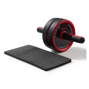 Sunny Wide Ab Core Roller Wheel & Knee Pad