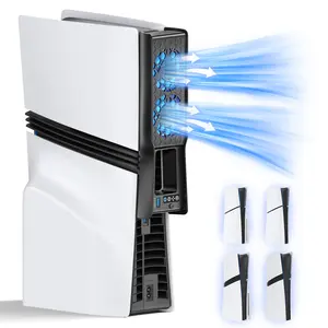 Auto Cooling Fan for PS5 Slim/Pro Console, Silent Low Noise Cooling PS5 Accessories Cooling System with Adjustable Speed, Efficient Plug-in PS5 Fan Cooling Fan for PlayStation DISC&Digital, Not for Original PS5 Gaming Items