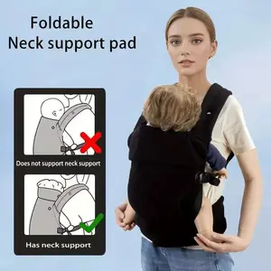 Baby Carrier (100% Cotton Material) – Durable Design, Ergonomic Shape, Suitable for Newborns to Toddlers (7-44 lbs / approx. 3.2-20 kg), Lightweight and Comfortable Baby Carrier