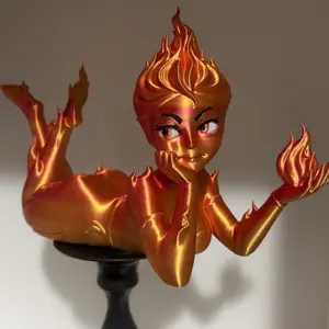 Lehabah- Fire Sprite- 3D Printed- Bookshelf Decor- Crescent City Bookish Fantasy- Guardian of Books