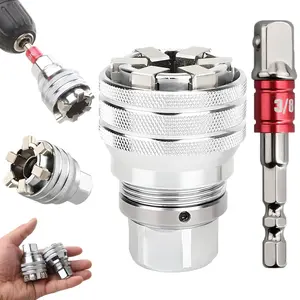 Multi-Function Universal Socket Wrench Tool,Adjustable Universal Tool for3/8" Driver Ratchet Torque Wrench & Power Drill