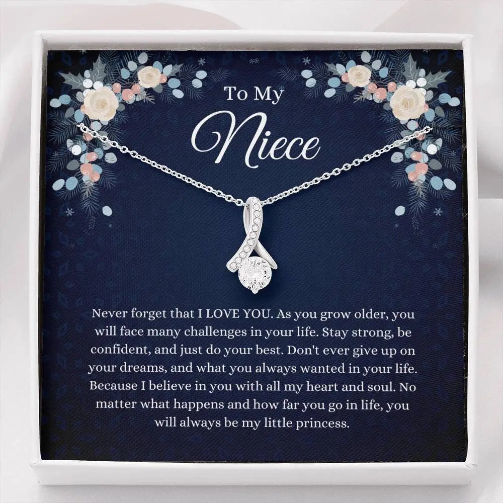 Personalized Gift for Niece from Aunt, Niece Necklace, Niece Birthday Gift from Uncle, Niece Jewelry, Present for niece, to my niece, alluring beauty