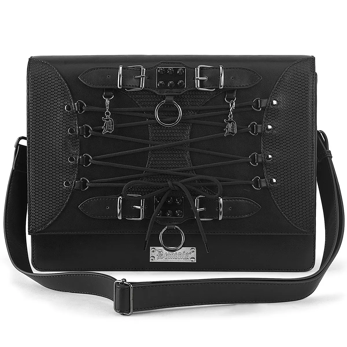 Demonia Vegan Leather Large Crossbody Bag Demonia Vegan Leather Large Crossbody Bag
