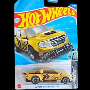 Hot Wheels '22 Ford Maverick Custom Yellow 49/250 HW Modified - Custom Paint Job with "Ford" Design