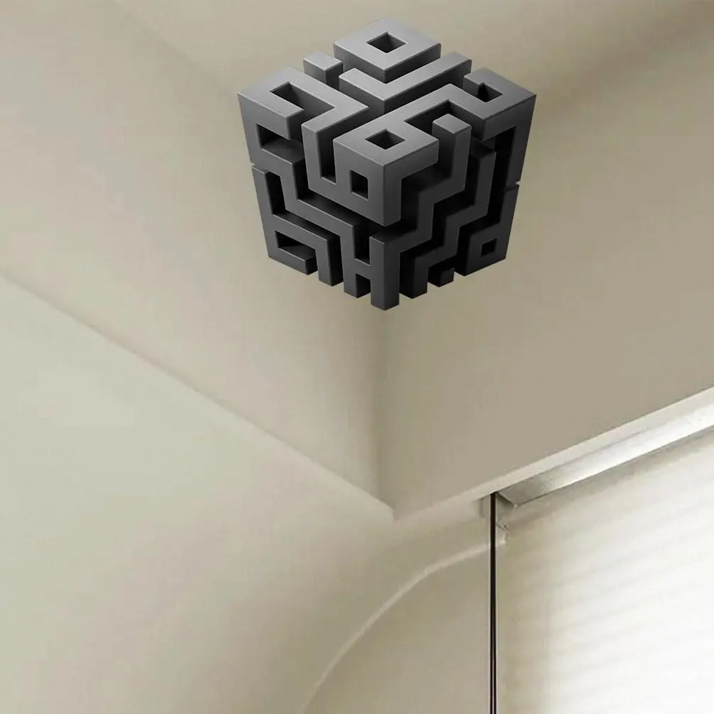 3D Optical Illusion Corner Wall Decals - Removable Peel and Stick Home Decor, Ideal for Living Room, Office, Room
