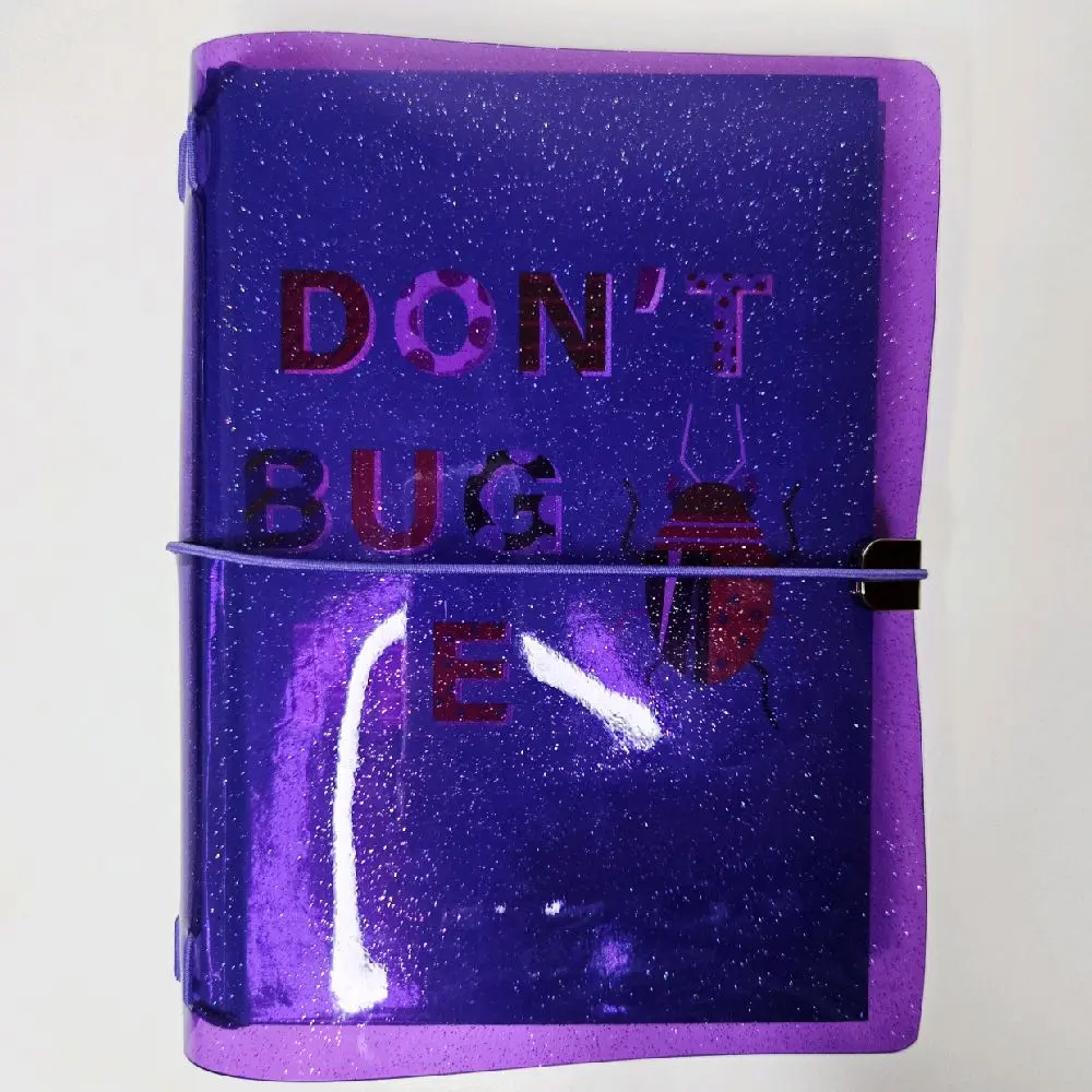 Purple Jelly Glitter Vinyl Cover