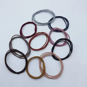 New simple hair accessory. Basic hair tie, simple four-in-one high-elasticity hair band and hair tie