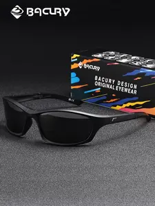 BACURY Ultra Light Sports Style Polarized Sunglasses For Men And Women, Square Mirrors That Fit All Face Shapes, Suitable For Outdoor Cycling, Hiking, Driving, Uv Protection, And Glare Reduction