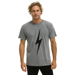BOLT TEE - HEATHER GREY