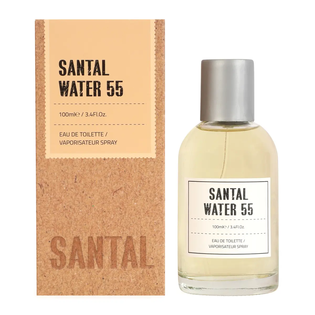 Santal Water 55 Eau de toilette for Men and Women - 100ml/3.4fl.oz.