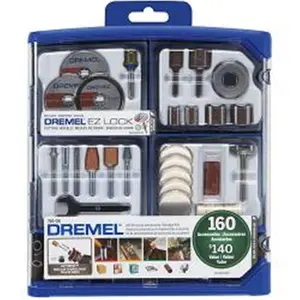 Dremel 160-Piece All-Purpose Accessory Kit, 733832 Set with Lift-Out Tray for Easy Access to Multiple Tasks