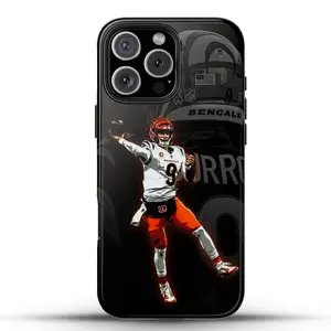 Ioe Burrow Phone Case, Protective Football Lover Accessory, Football Fan Gift, Protective Football Fan Accessory for Iphone 17, 16, 15, 14, 13, 12, Samsung Galaxy S22,S23,S24