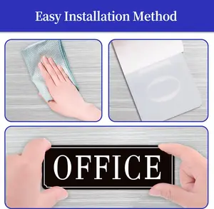 The Office Door Sign for Home and Business，Self-Adhesive Waterproof and Fade-Resistant Modern Office Sign Sticker