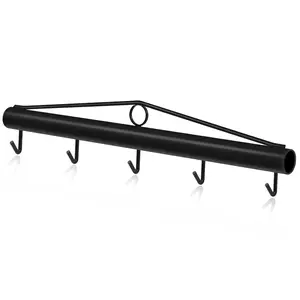 Chain Link Fabric Fence Stretcher, 5-Hook Bar,  Upgraded 31.5 Inch Woven Wire Stretcher, Fence Stretcher Tool,Steel, Black