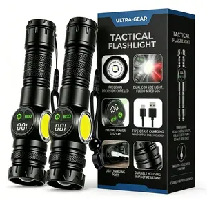 Buy 1 Get 1 FREE! New Multifunctional Rechargeable Flashlight, Long-Lasting Battery, Zoomable Beam, 5 Light Modes, Magnetic Tail – Perfect for Camping, Hunting & Emergency Use